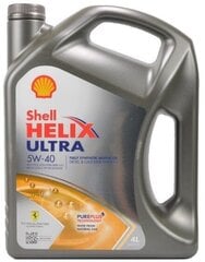 Mootoriõli Shell HELIX Ultra 5W-40, 4L hind ja info | Mootoriõlid | kaup24.ee