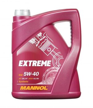 Mannol моторное масло Extreme 5W-40, 5л цена и информация | Моторные масла | kaup24.ee