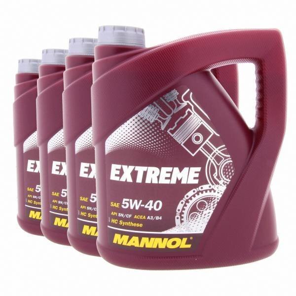 Mootoriõli Mannol Extreme 5W-40, 5L цена и информация | Mootoriõlid | kaup24.ee