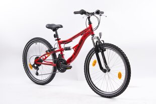 Laste jalgratas Leader No Limit 24", punane hind ja info | Jalgrattad | kaup24.ee