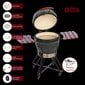 Keraamiline grill TunaBone Kamado Pro M, 56 cm, hall hind ja info | Grillid | kaup24.ee