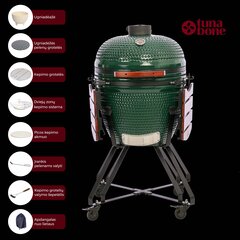 Keraamiline grill TunaBone TBG23GREEN-01, 59,5 cm, roheline hind ja info | Grillid | kaup24.ee