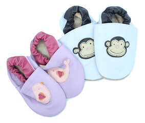 Кожаные тапочки для младенцев, птичка цена и информация | Детские тапочки, домашняя обувь | kaup24.ee