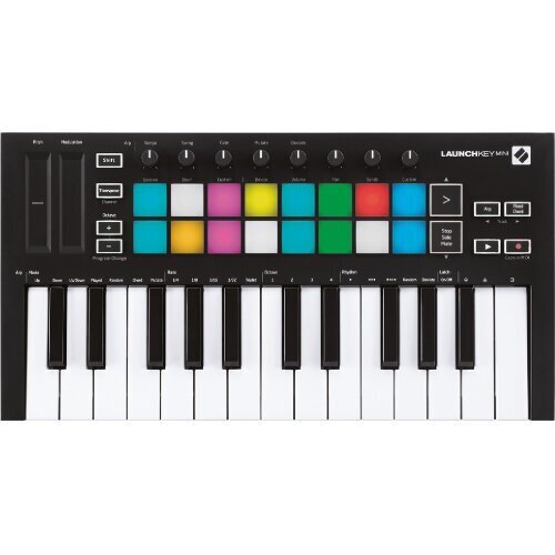 Novation Launchkey Mini MK3 USB-kontroller цена и информация | Löökpillid | kaup24.ee