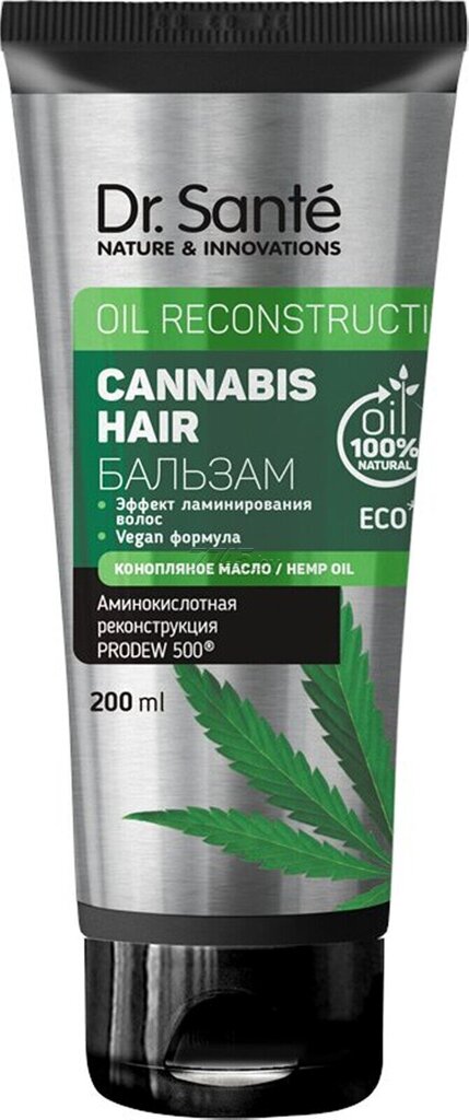 Dr.Sante Cannabis- Juuksepalsam 200ml цена и информация | Juuksepalsamid | kaup24.ee