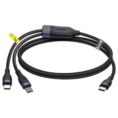 Кабель Baseus USB Type C - USB Type C (5 A - 100 W / 65 W / 18 W) 1,5 m CA1T2-C01 цена и информация | Кабели для телефонов | kaup24.ee