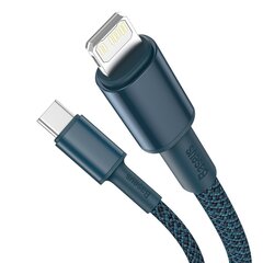 Baseus High Density Braided Cable Type-C to Lightning, PD, 20W, 1m (blue) hind ja info | Mobiiltelefonide kaablid | kaup24.ee