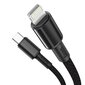 Baseus USB Type C - Lightning cable Power Delivery fast charge 20 W 2 m black (CATLGD-A01) hind ja info | Mobiiltelefonide kaablid | kaup24.ee