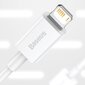 Baseus CALYS -C02 Superior kaabel USB - Lightning 2,4A / 2 m valge hind ja info | Mobiiltelefonide kaablid | kaup24.ee