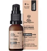 Silmaseerum kofeiini ja hüalurooniga GG's True Organics Natural Heroes, 15ml hind ja info | Silmakreemid, seerumid | kaup24.ee