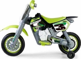 Электрокроссовый мотоцикл Feber 6В, зеленый цена и информация | Электромобили для детей | kaup24.ee