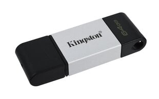 Kingston Data Traveler 80, 64GB, USB-C hind ja info | Mälupulgad | kaup24.ee
