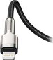 USB-C cable for Lightning Baseus Cafule, PD, 20W, 2m (black) цена и информация | Mobiiltelefonide kaablid | kaup24.ee