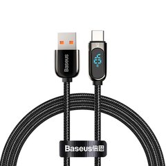 Baseus Display Cable USB to Type-C 5A 40W 1m (black) hind ja info | Mobiiltelefonide kaablid | kaup24.ee