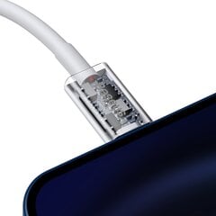 Baseus Superior CATLYS-A02 USB-C -> Lightning laadimiskaabel 20W / PD / 100 cm valge цена и информация | Кабели для телефонов | kaup24.ee