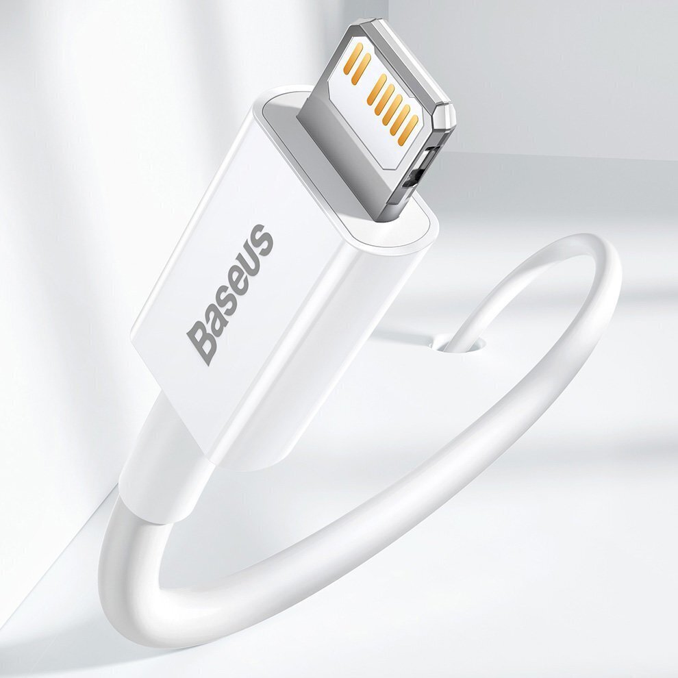 Baseus Superior Series Cable USB-C to Lightning, 20W, PD, 2m (white) hind ja info | Mobiiltelefonide kaablid | kaup24.ee