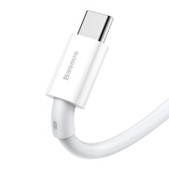 Baseus Superior Series Fast Charging Data Cable USB - USB Type C 66 W 6A 1 m White (CATYS-02) kaina ir informacija | Mobiiltelefonide kaablid | kaup24.ee