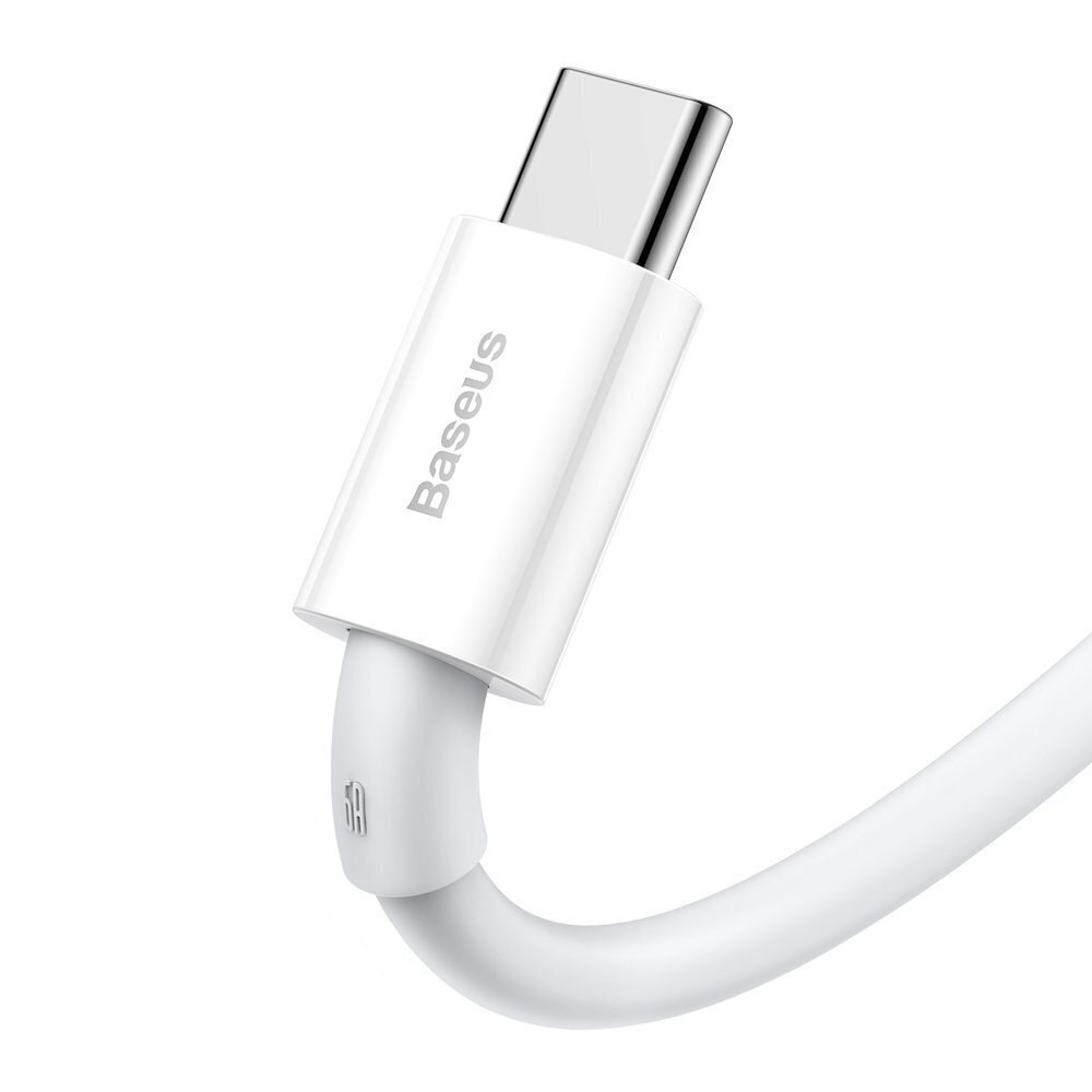 Baseus Superior Series Fast Charging Data Cable USB - USB Type C 66 W 6A 1 m White (CATYS-02) цена и информация | Mobiiltelefonide kaablid | kaup24.ee