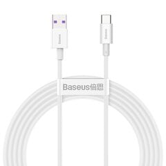 Кабель Baseus USB - USB Type C Power Delivery Quick Charge 66 W 6 A 2 m CATYS-A02 цена и информация | Borofone 43757-uniw | kaup24.ee