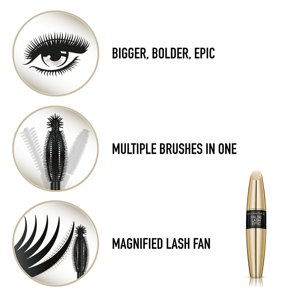 Max Factor False Lash Epic ripsmetušš 13.1 ml hind ja info | Ripsmetušid, lauvärvid, silmapliiatsid, seerumid | kaup24.ee