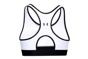 Spordirinnahoidja Under Armour Mid Keyhole Graphic Bra 1344333-100, valge hind ja info | Naiste spordiriided | kaup24.ee