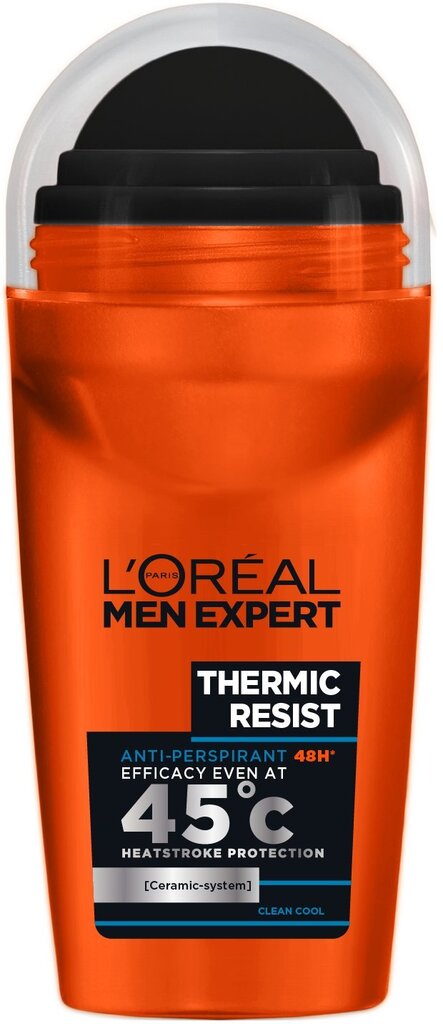 L'Oreal Paris Men Expert Thermic Resist roll-on deodorant meestele 50 ml hind ja info | Deodorandid | kaup24.ee