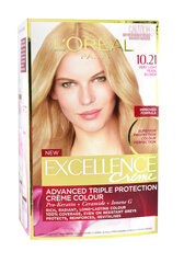 L'Oréal Paris Excellence CRÈME püsivärv, 10.21 цена и информация | Краска для волос | kaup24.ee