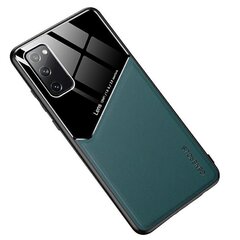 Mocco Lens Leather Back Case for Apple iPhone 12 / 12 Pro Green hind ja info | Telefoni kaaned, ümbrised | kaup24.ee