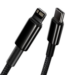Kaabel Baseus USB Type C - Lightning 20 W, 1 m 6953156232037 цена и информация | Кабели для телефонов | kaup24.ee