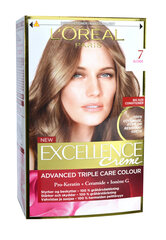 L'Oréal Paris Excellence CRÈME püsivärv, 7 hind ja info | Juuksevärvid | kaup24.ee