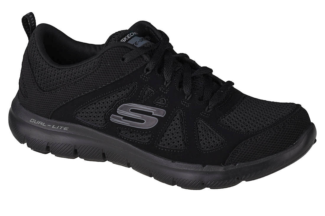 Naiste spordijalatsid Skechers Flex Appeal 2.0 Simplistic 12761-BBK, must цена и информация | Naiste spordi- ja vabaajajalatsid | kaup24.ee