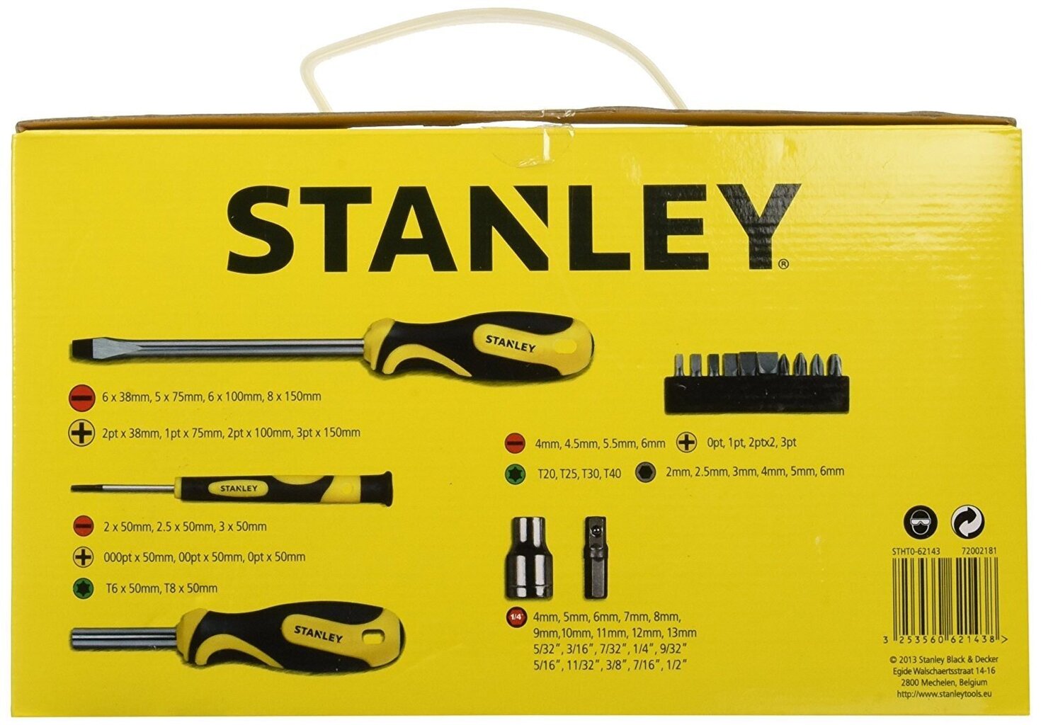 Kruvikeerajate komplekt Stanley x57 цена и информация | Käsitööriistad | kaup24.ee