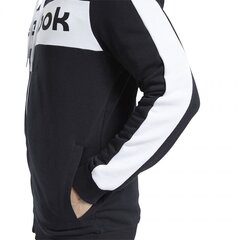 Meeste dressipluus Reebok Te Linear Logo Fz Hoody M FU3131, must hind ja info | Meeste pusad | kaup24.ee