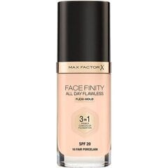 Jumestuskreem Max Factor Facefinity All Day Flawless 3in1, SPF20, 30 ml 10 Fair Porcelain цена и информация | Пудры, базы под макияж | kaup24.ee