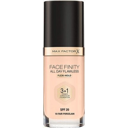 Jumestuskreem Max Factor Facefinity All Day Flawless 3in1, SPF20, 30 ml 10 Fair Porcelain hind ja info | Jumestuskreemid, puudrid | kaup24.ee