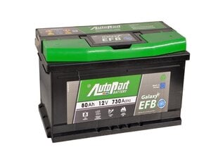 Aku 80AH 730A EFB GALAXY START STOP hind ja info | AUTOPART Autokaubad | kaup24.ee