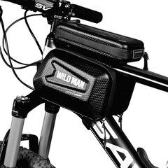 Universaalne telefonihoidik WILDMAN E6S 1L 4"- 7" jalgratta jaoks must цена и информация | Держатели для телефонов | kaup24.ee