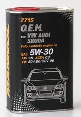 Mootoriõli Mannol 5W30 OEM VW AUDI SKODA, 1L цена и информация | Моторные масла | kaup24.ee