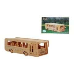 деревянный 3d пазл - автобус цена и информация | Конструкторы и кубики | kaup24.ee