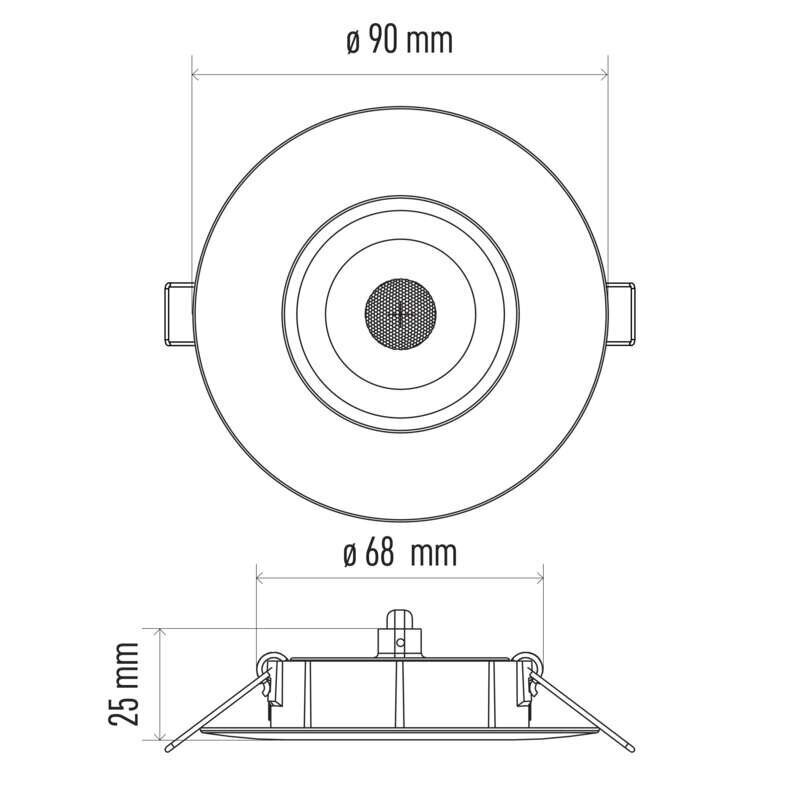 LED SÜVISTATAV VALGUSTI 5W EXCL. WW W цена и информация | Süvistatavad ja LED valgustid | kaup24.ee