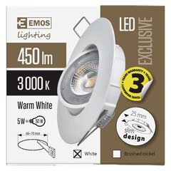 LED SÜVISTATAV VALGUSTI 5W EXCL. WW W hind ja info | Süvistatavad ja LED valgustid | kaup24.ee