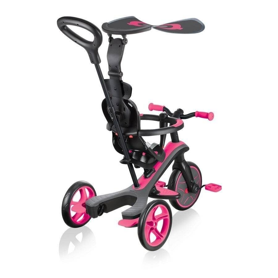 Kolmerattaline Globber Trike Explorer 4in1, roosa, 632-110 цена и информация | Kolmerattalised jalgrattad | kaup24.ee