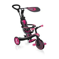 Самокат Globber Trike Explorer 4в1, розовый, 632-110 цена и информация | Трехколесные велосипеды | kaup24.ee