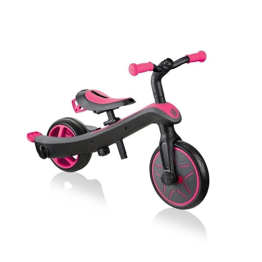 Tõukeratas Globber Trike Explorer 4in1, roosa, 632-110 hind ja info | Kolmerattalised jalgrattad | kaup24.ee