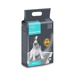 Коврики одноразовые M-Pets для собак с углеродной технологией, 33x45 см, 30 шт. цена и информация | Средства по уходу за животными | kaup24.ee