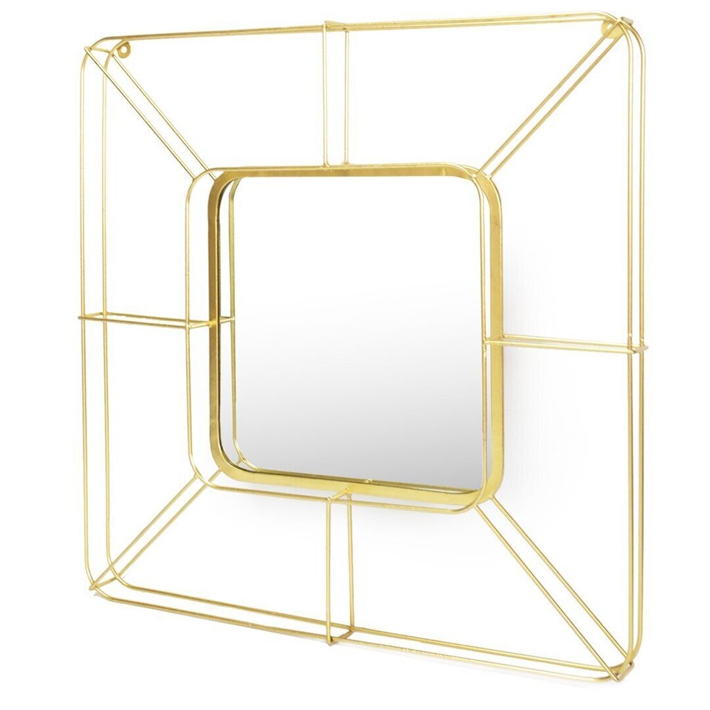 Peegel Homede Baila, 55,5x55,5 cm, kuldset värvi цена и информация | Peeglid | kaup24.ee