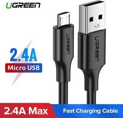 Кабель Ugreen USB - microUSB, 50 см цена и информация | Borofone 43757-uniw | kaup24.ee