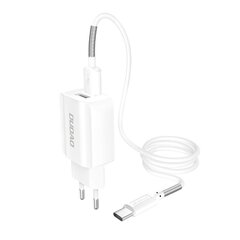 Зарядное устройство для телефона Dudao 2x USB Home Travel EU 5V/2.4A (A2EU + Type-c) цена и информация | Зарядные устройства для телефонов | kaup24.ee