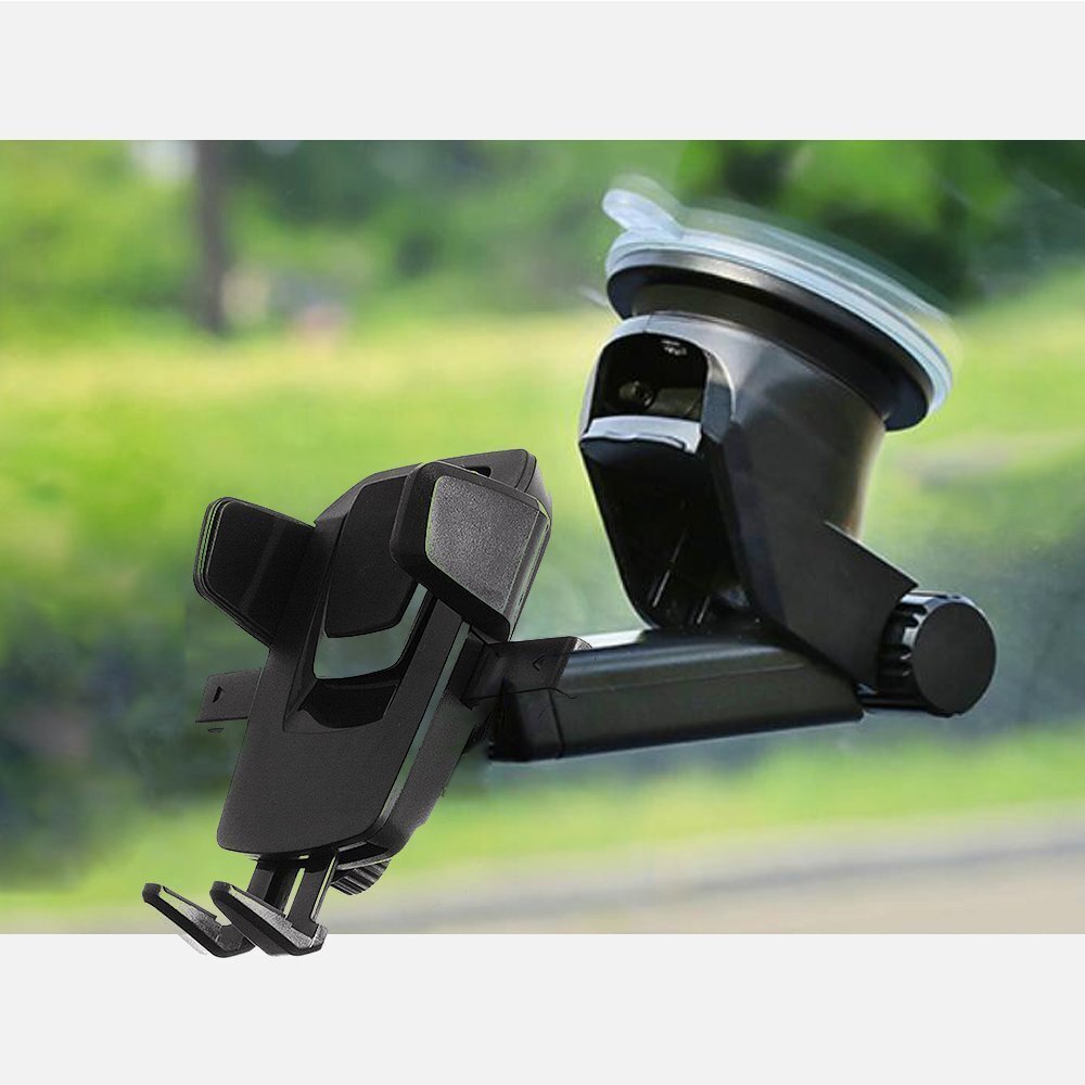 Auto telefonihoidik Car Mount Dashboard Or Windshield, must hind ja info | Mobiiltelefonide hoidjad | kaup24.ee