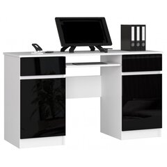 Письменный стол NORE A5, белый/черный цена и информация | Компьютерные, письменные столы | kaup24.ee